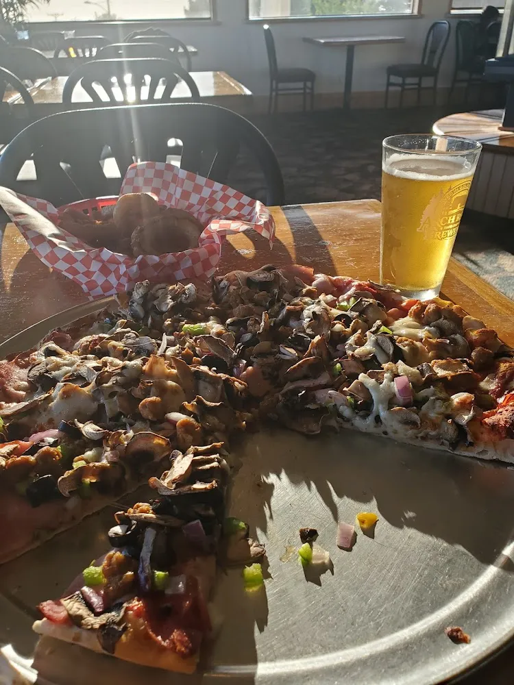 Sunset Pizza and Onion Rings